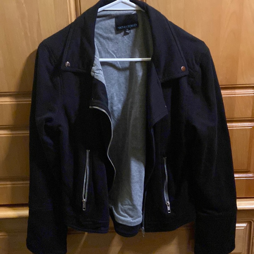 Cynthia Rowley Cotton Zipper Jacket Womens Size Medium